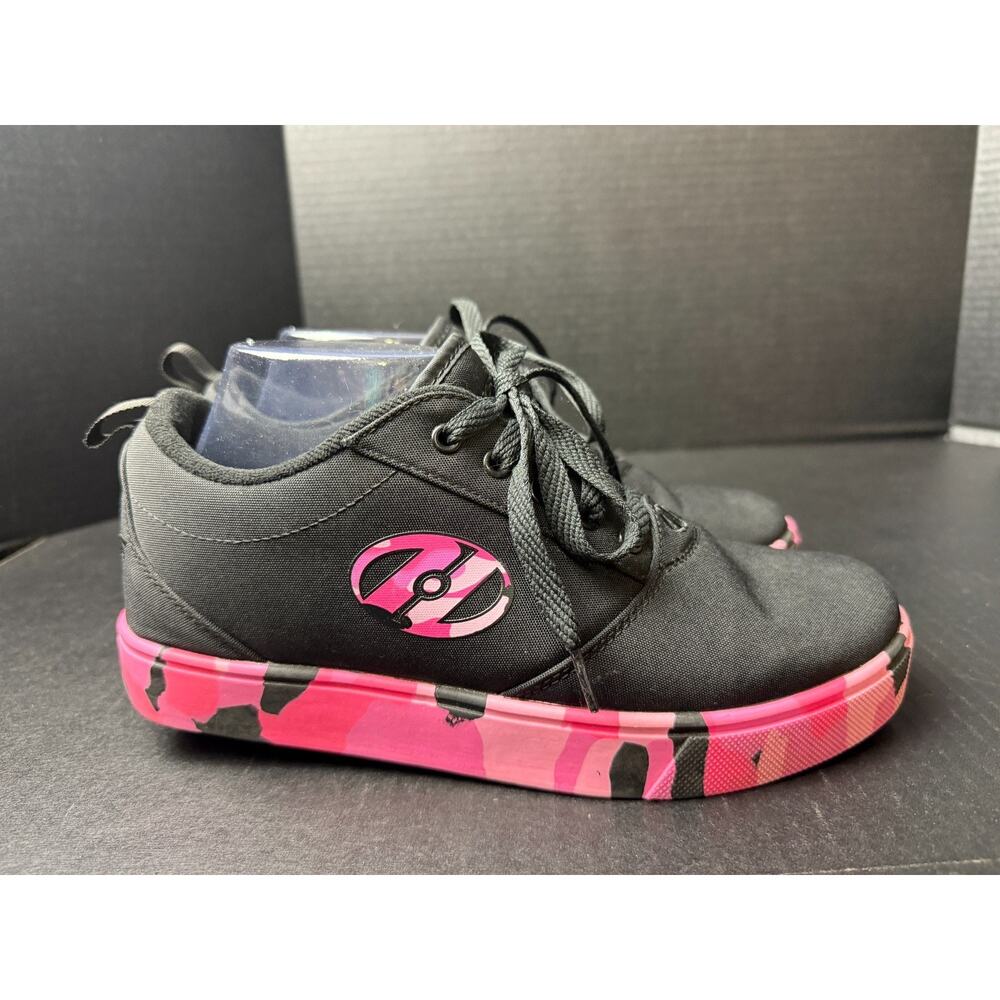Heelys Pro 20 Skate Shoe Women's Sz 9 Black Pink Camo Roller Shoes - Picture 2 of 13